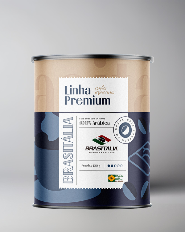 Café Microlote Premium Lata - Mundo Novo 250gr - Campanha/MG - Brasitalia
